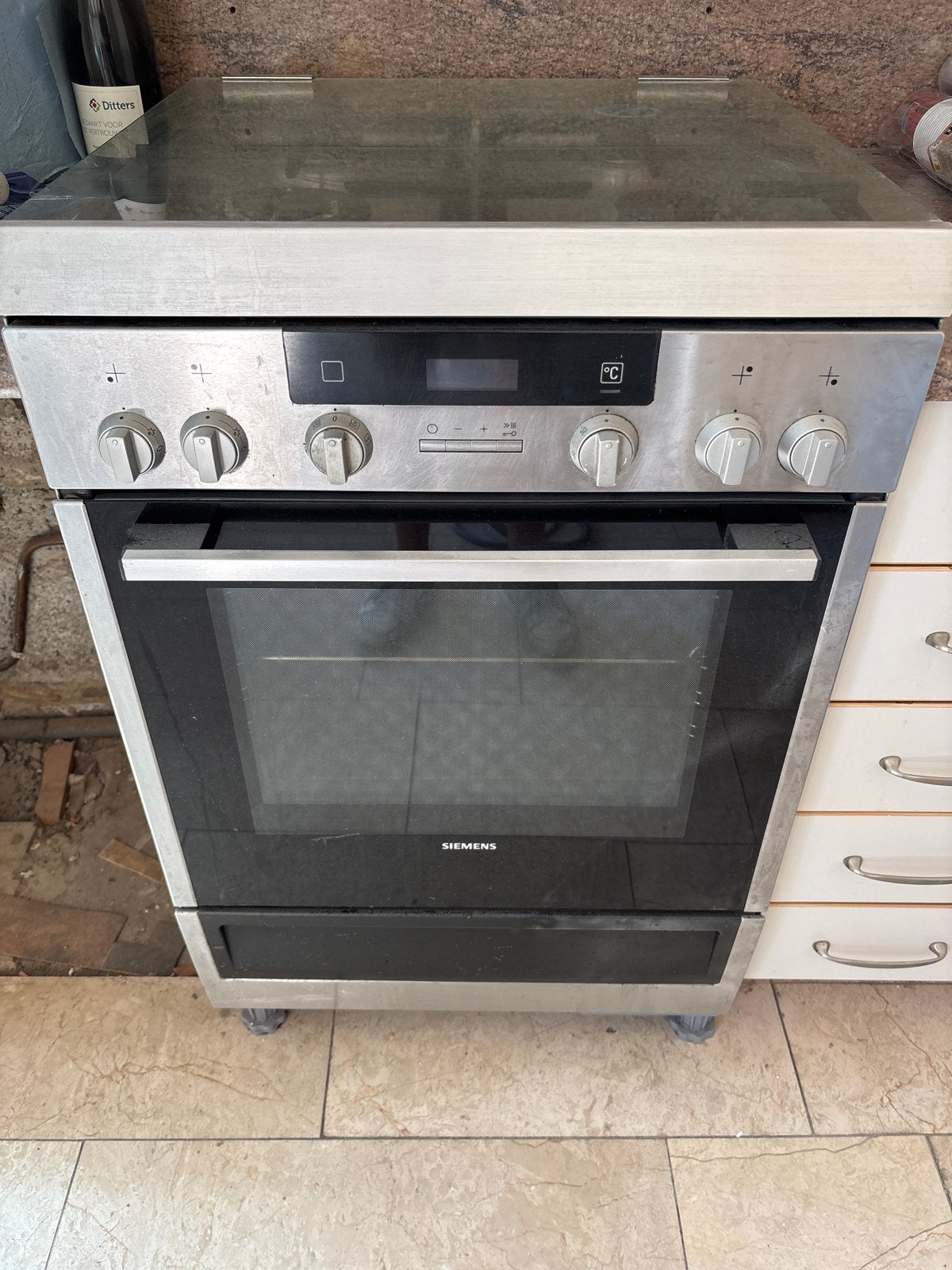 Siemens HX74W535N/07 Vrijstaand Gasfornuis met Oven, Ophalen, Gebruikt, Hete lucht, 60 cm of meer