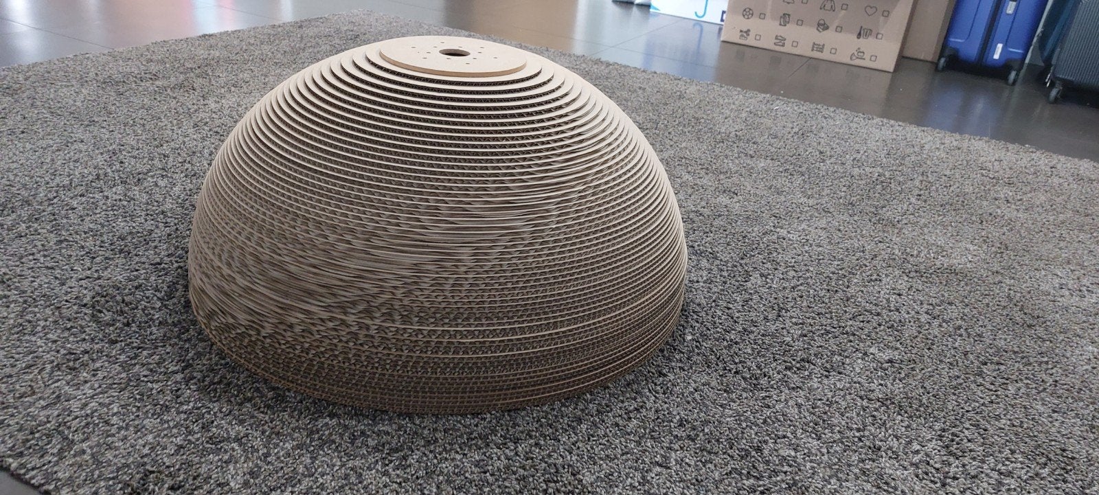 Mooi Decor Kartonnen Hanglamp - Duurzaam Design, Ophalen, Overige materialen, Modern, Scandinavisch, Ecologisch, E27 (groot)