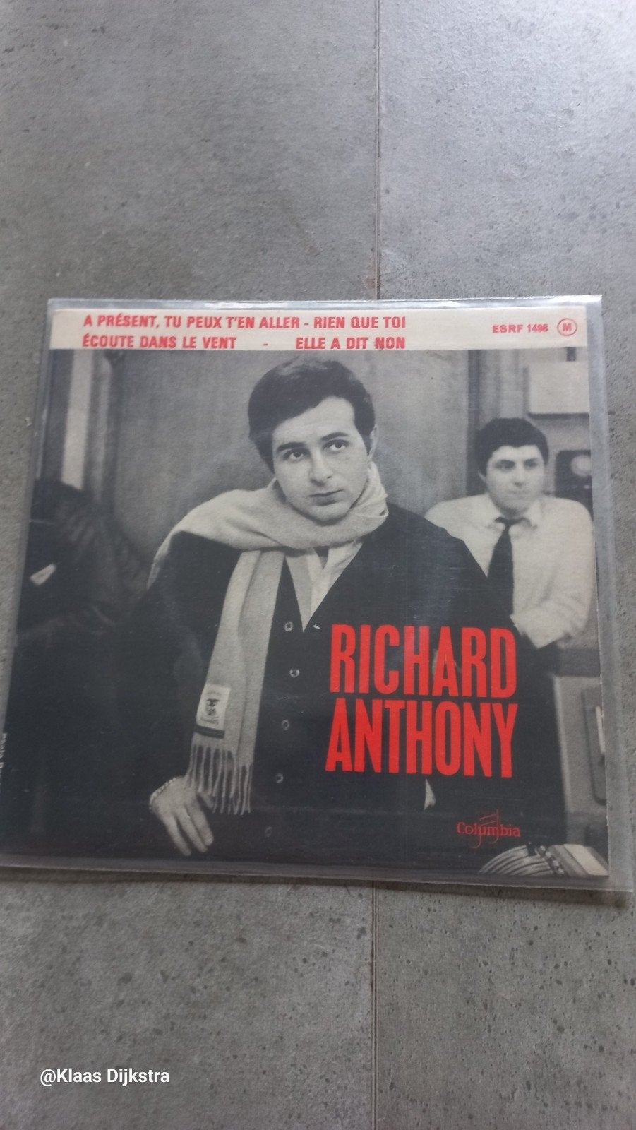 Richard Anthony - A Présent, Tu Peux T'en Aller EP, Gebruikt, 7 inch, Ophalen of Verzenden, EP