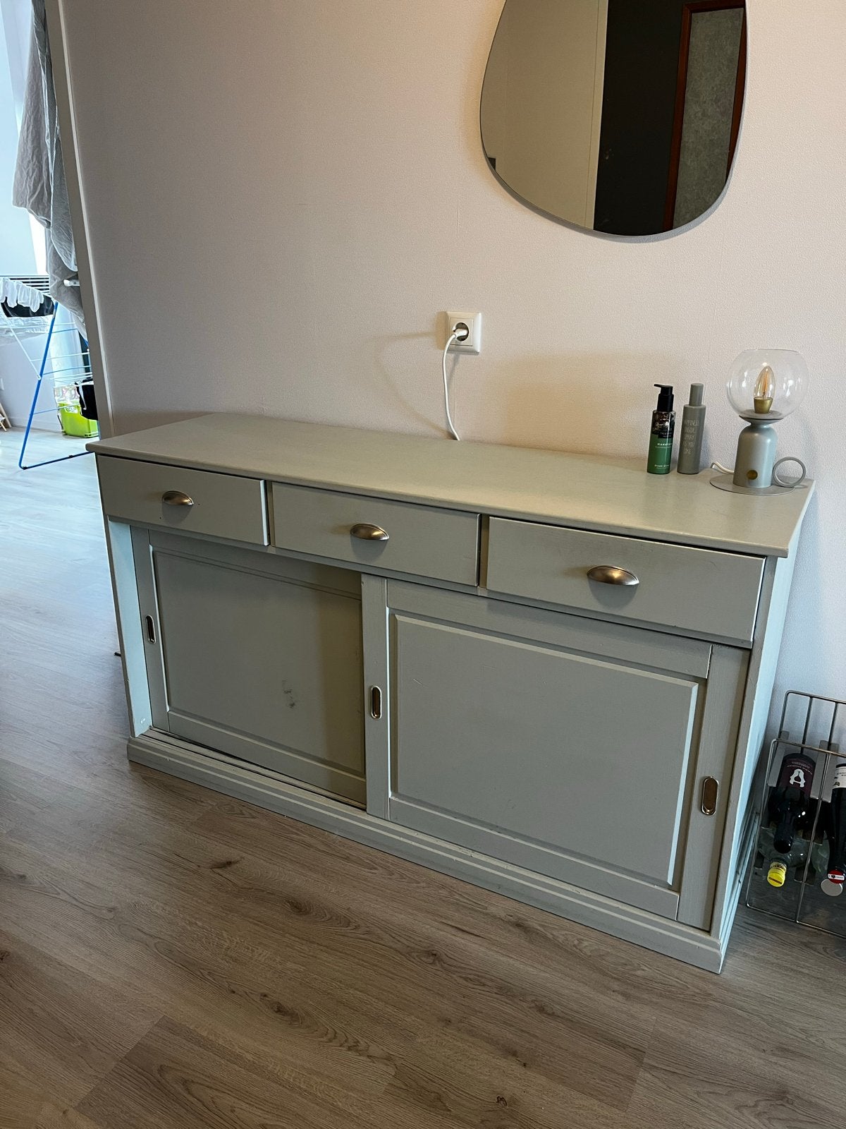 Stijlvol dressoir met schuifdeuren en lades, Huis en Inrichting, Ophalen, Gebruikt, 150 tot 200 cm, Met lade(s)