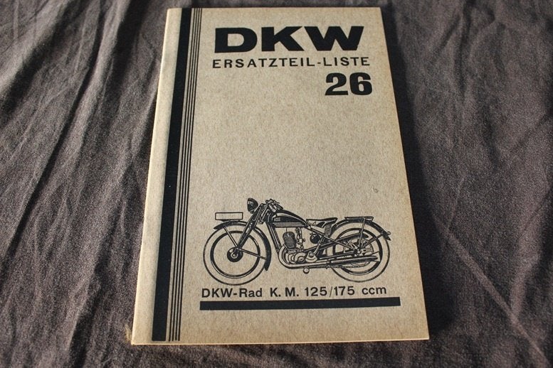DKW KM 125 / 175 1932 motorrad ersatzteil liste KM125 KM175, Ophalen of Verzenden, Overige merken