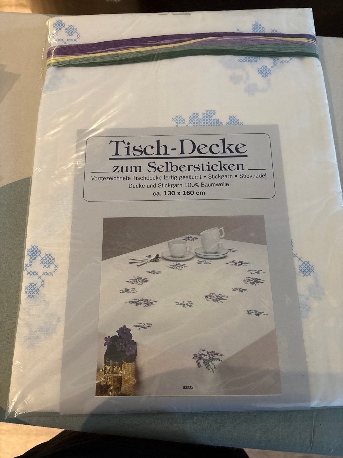 Nieuw Borduurpakket: Tafelkleed om zelf te borduren, Hobby en Vrije tijd, Verzenden, Nieuw, Handborduren, Borduurpakket