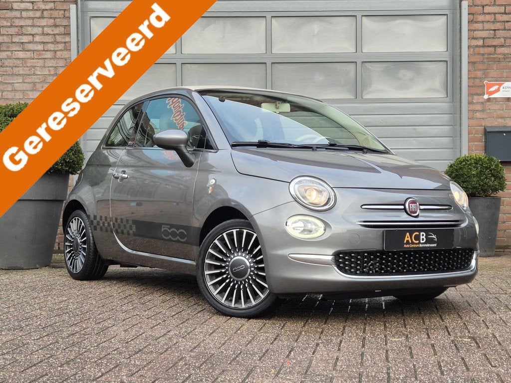 Fiat 500C 0.9 TwinAir Turbo Lounge Cabrio Cruise-Control, Stof, Gebruikt, Cabriolet, Origineel Nederlands