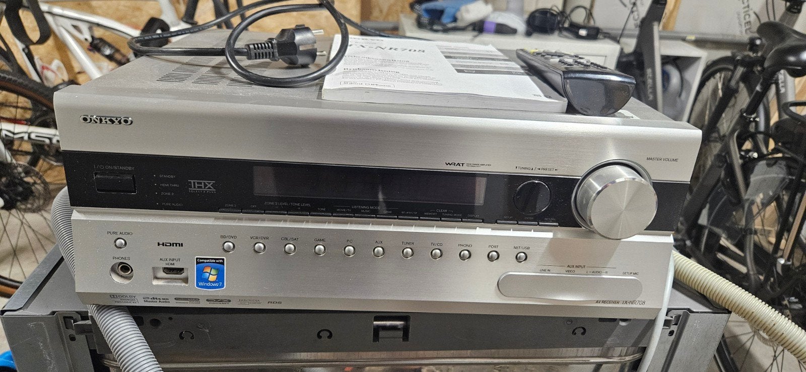Onkyo TX-NR708 AV Receiver - THX gecertificeerd, Ophalen, Gebruikt, 120 watt of meer, Onkyo