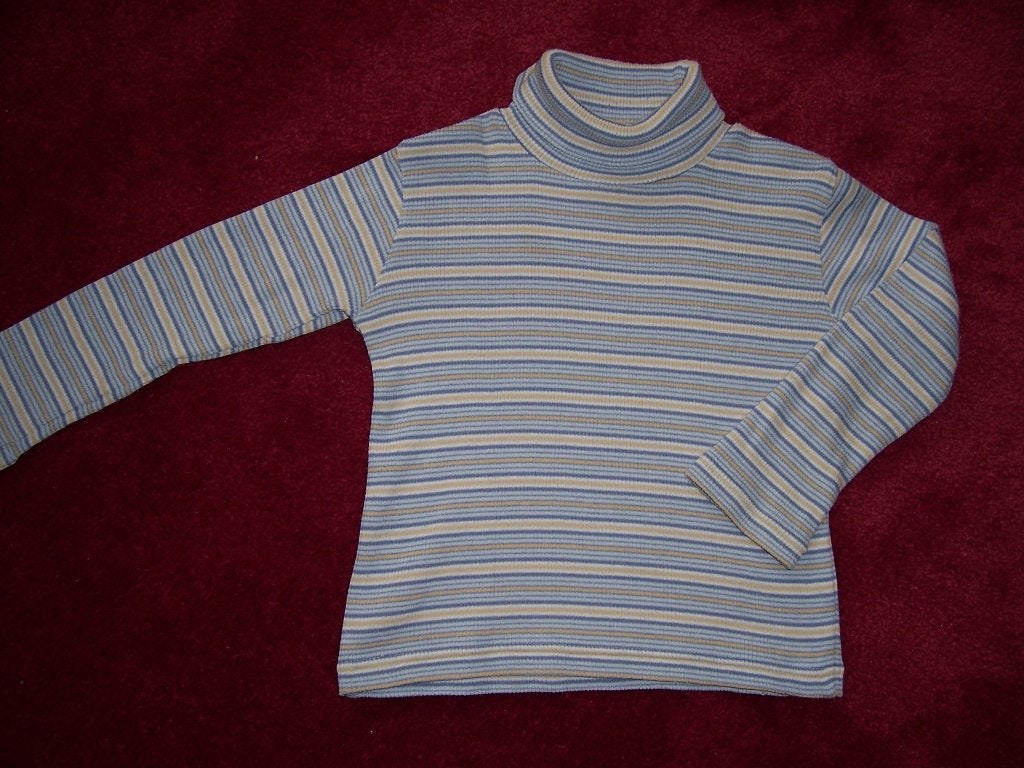 Shirt blauw gestreept v&d maat 92 - 98, Gebruikt, Meisje, Ophalen of Verzenden, Shirt of Longsleeve