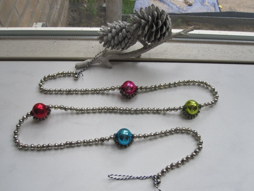 Antieke oude glas kralenslinger kralenketting kralen slinger, Ophalen of Verzenden, Gebruikt