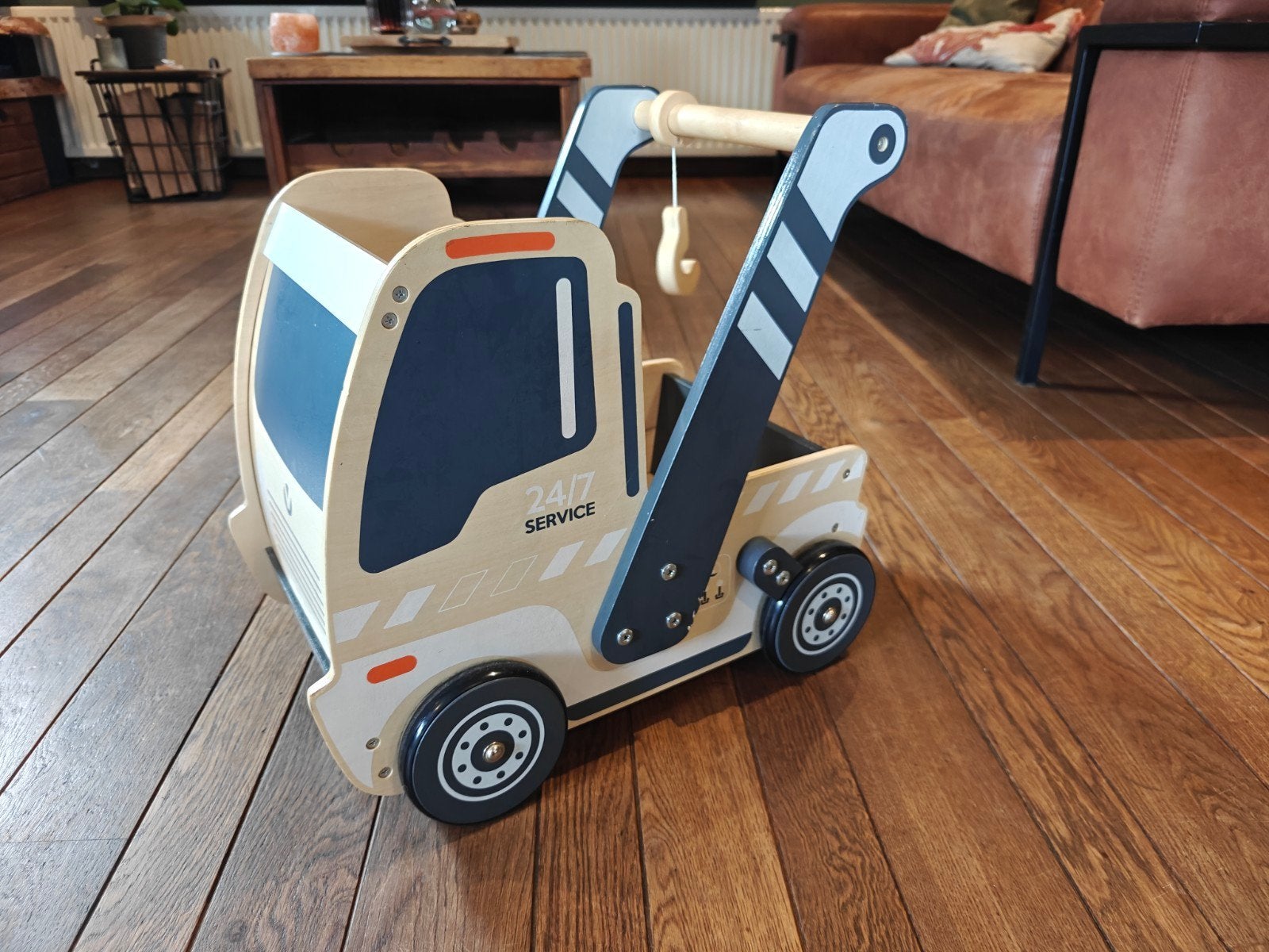 Verbaudet Houten Loopwagen Takelwagen, Ophalen, Overige typen, Met wieltjes
