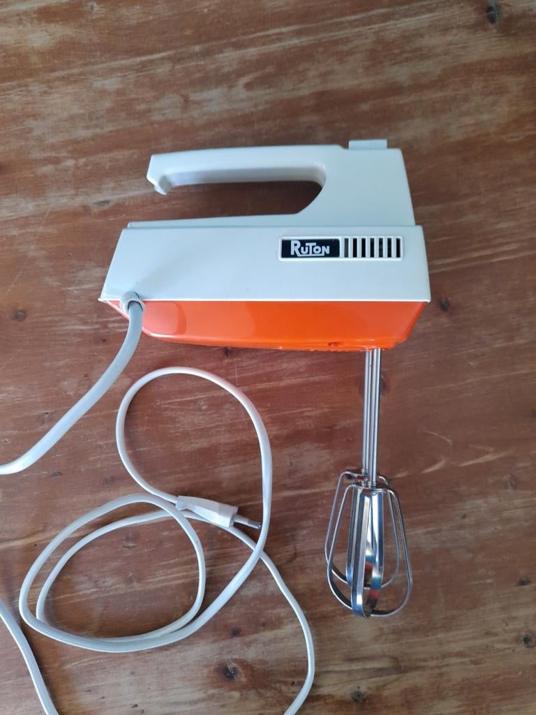 Retro Ruton handmixer met toebehoren, Verzamelen, Retro, Ophalen of Verzenden