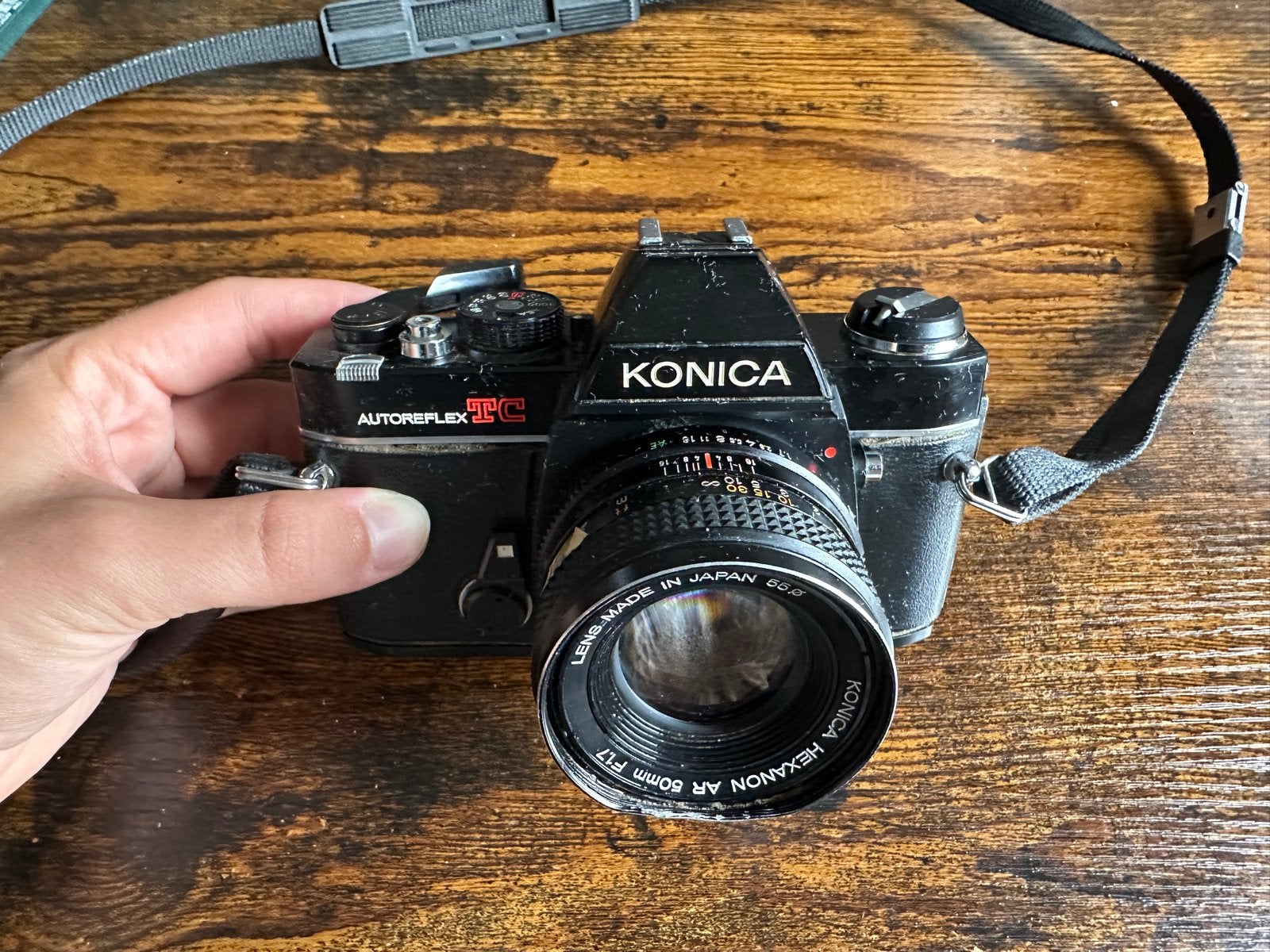 Konica Autoreflex TC + Hexanon AR 50mm f/1.7, Ophalen, Gebruikt, Spiegelreflex, Konica