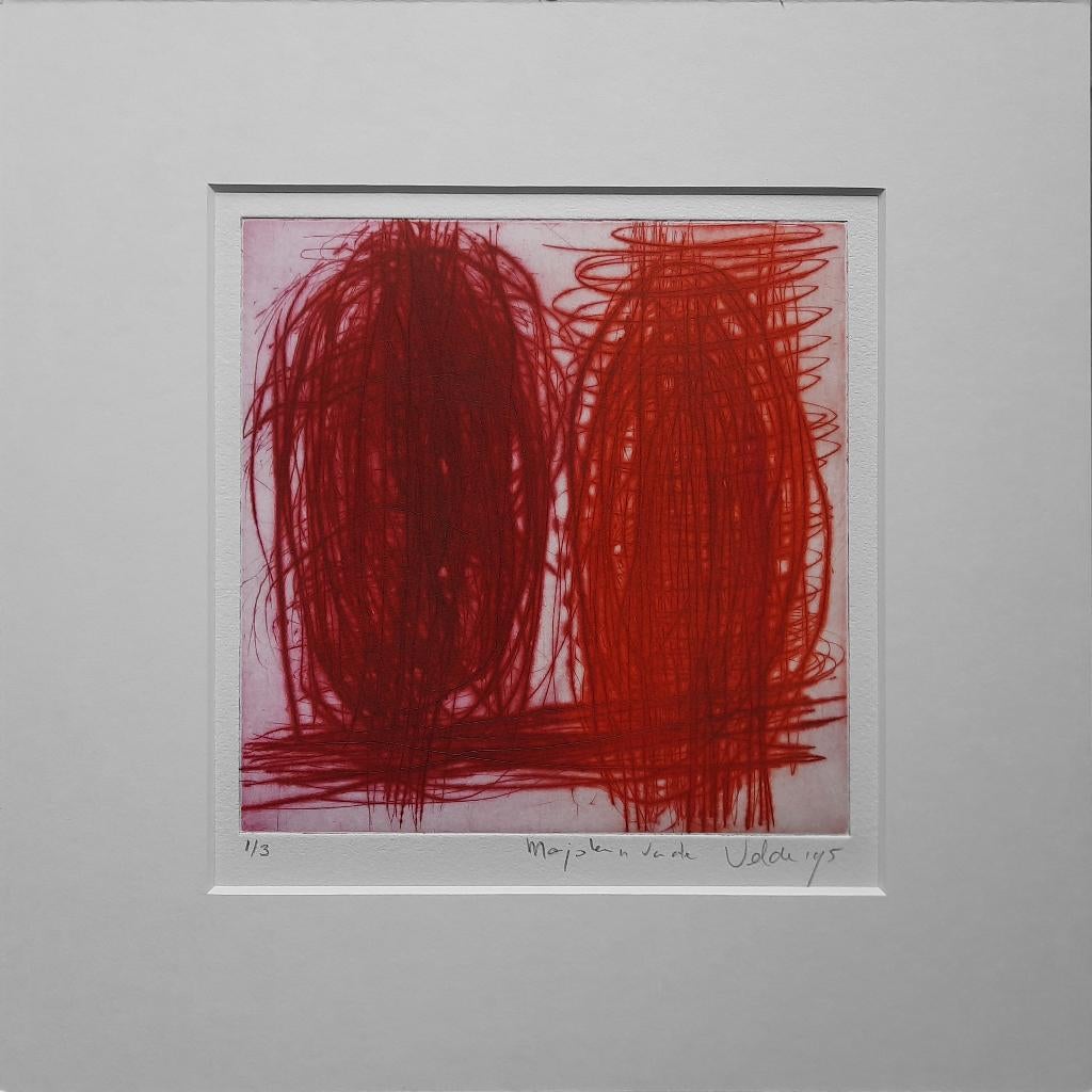 Zonder Titel 1/3 - Kunstenaar: Marjolein van de Velde, 35 cm, Ophalen of Verzenden, Gesigneerd, 35 cm