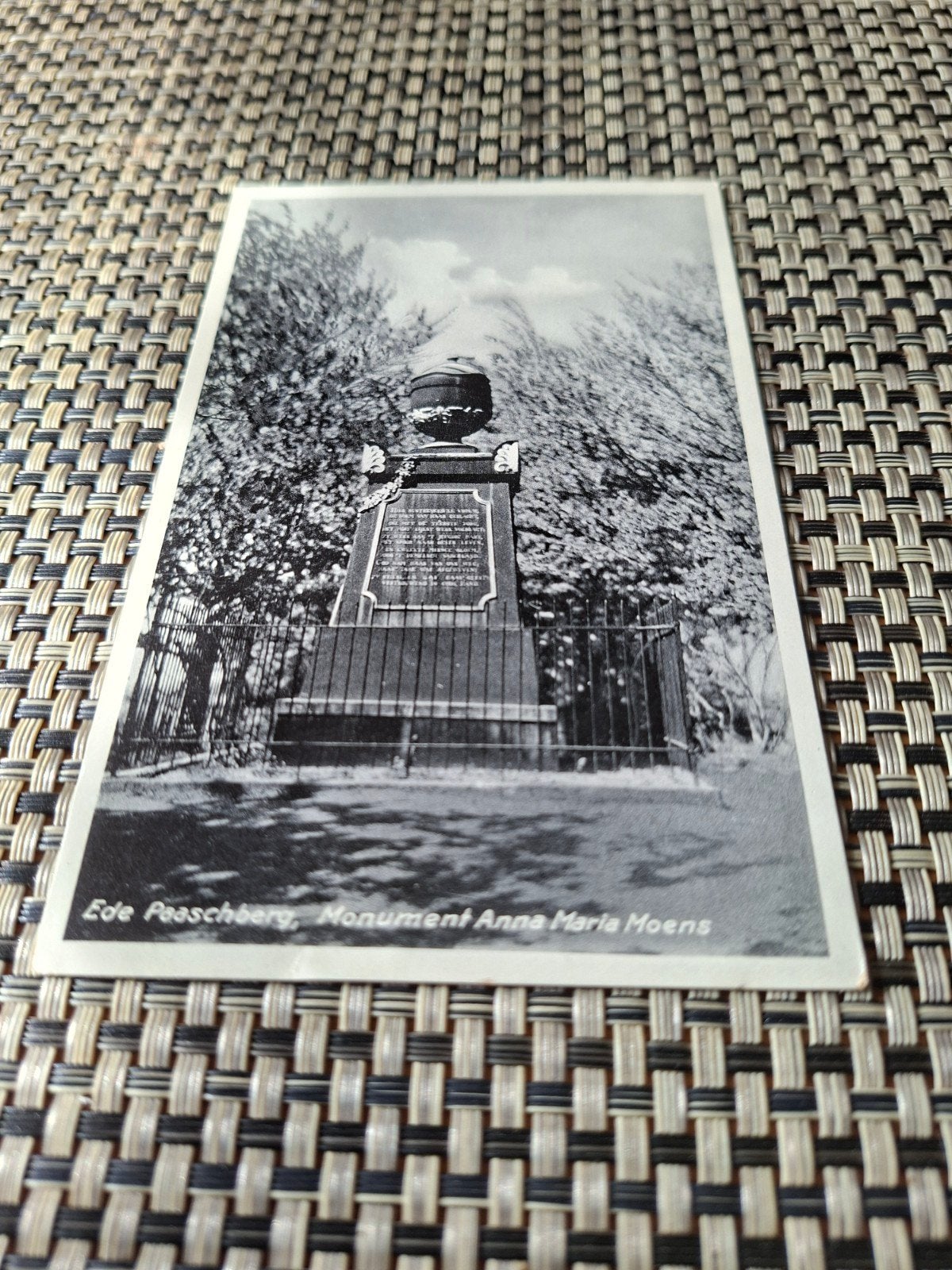 Ede Paaschberg Monument Anna Maria Moens, Ophalen of Verzenden, 1920 tot 1940, Gelopen, Gelderland