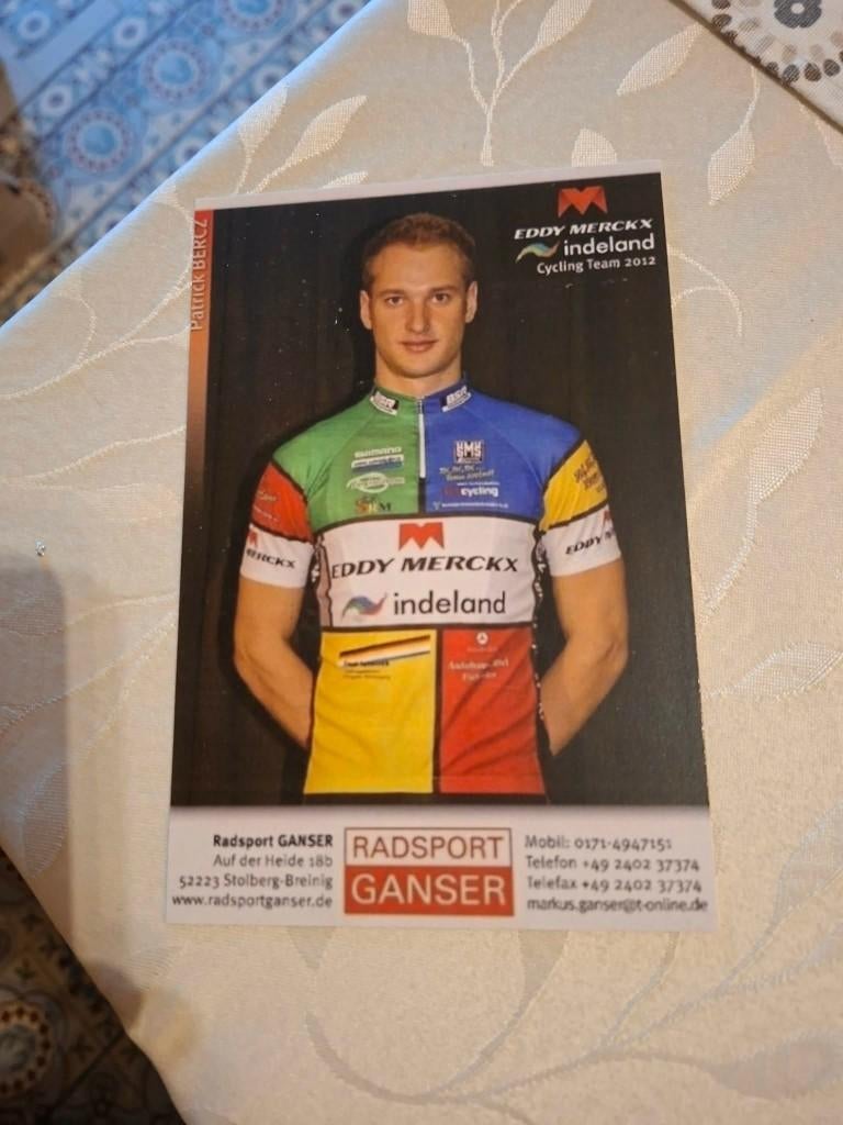 Foto (Repro) : Patrick Bercz / Eddy Merckx-Indeland 2013, Verzamelen, Verzenden, Zo goed als nieuw, Overige sporten, Poster, Plaatje of Sticker