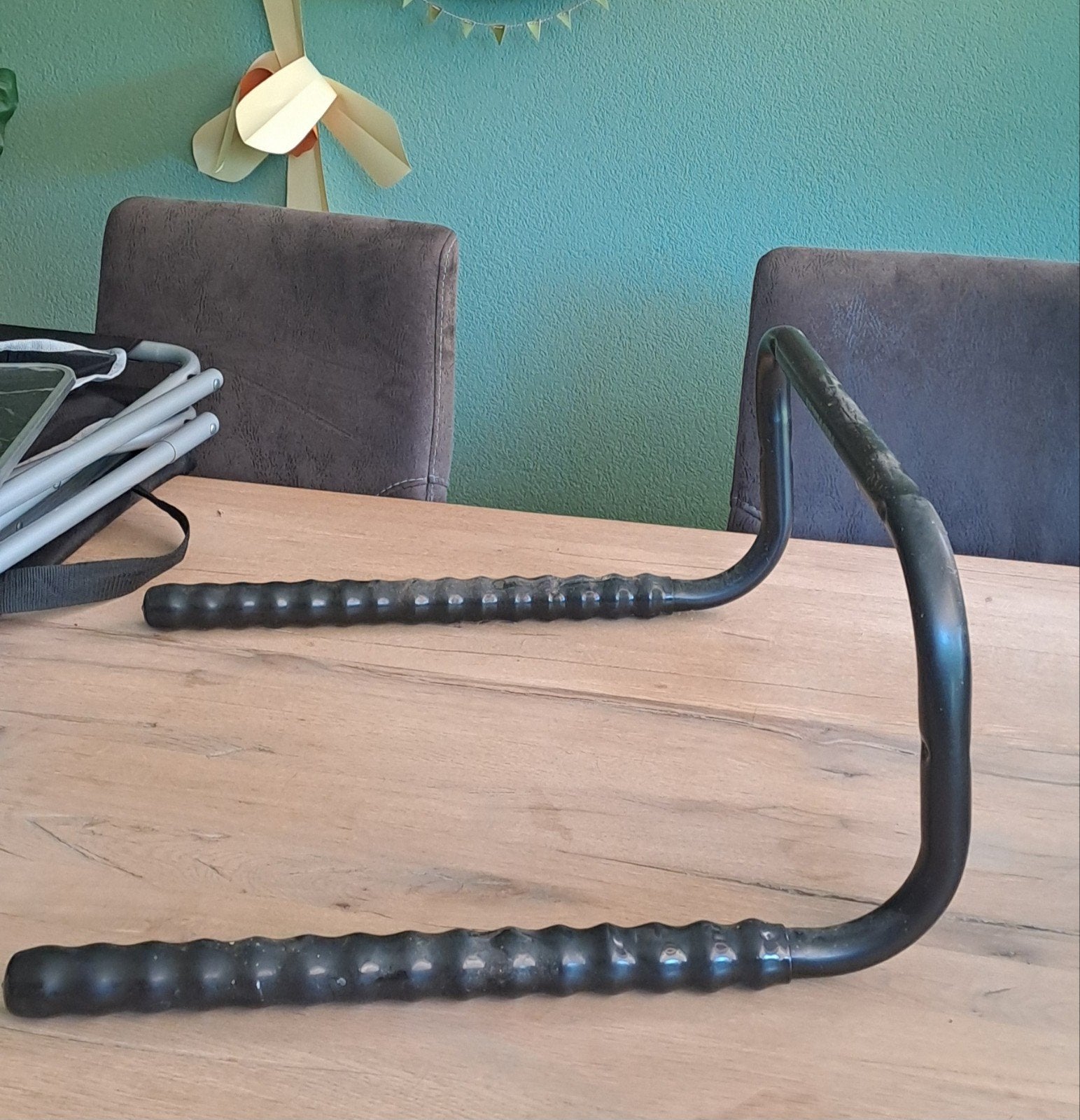 Stang om te sporten of fiets of iets ophangen, Ophalen