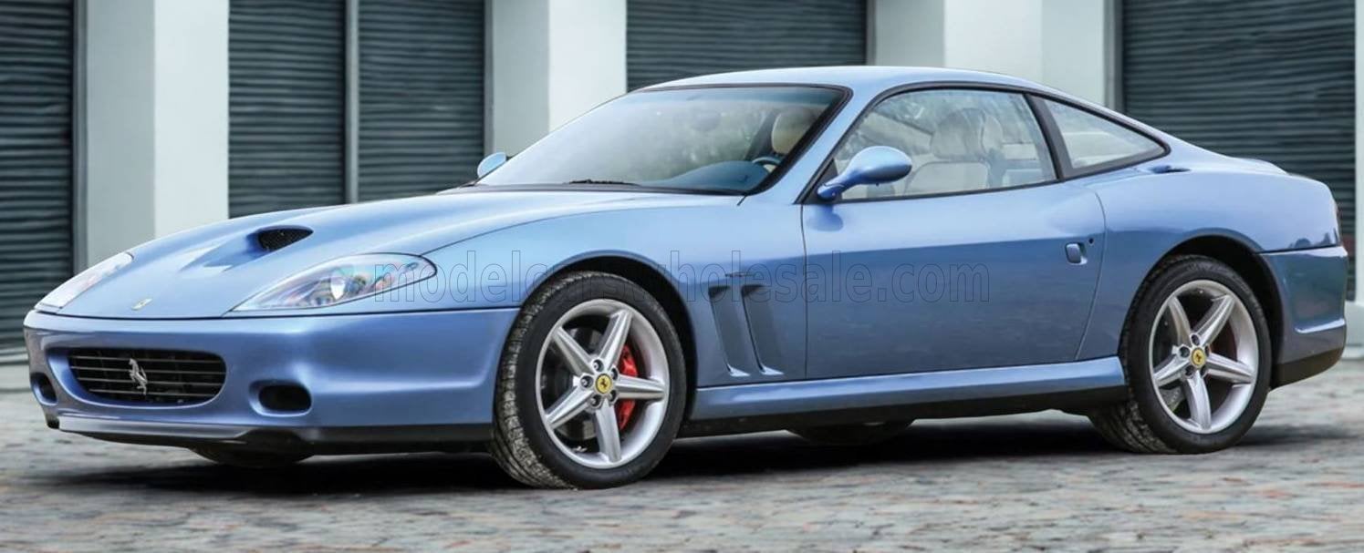 BBR 1:18 Ferrari 575M Maranello 2002 Azurro California, Hobby en Vrije tijd, Modelauto's | 1:18, Ophalen of Verzenden, Nieuw, Auto