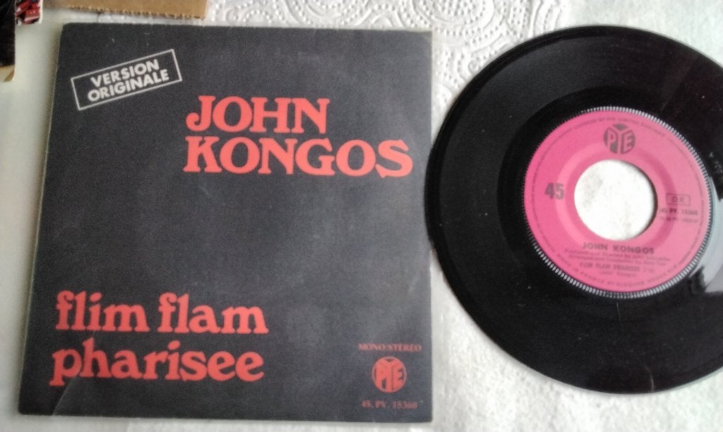 John Kongos - Flim Flam Pharisee Rock Single 1971, Ophalen of Verzenden, Gebruikt, 7 inch, Pop