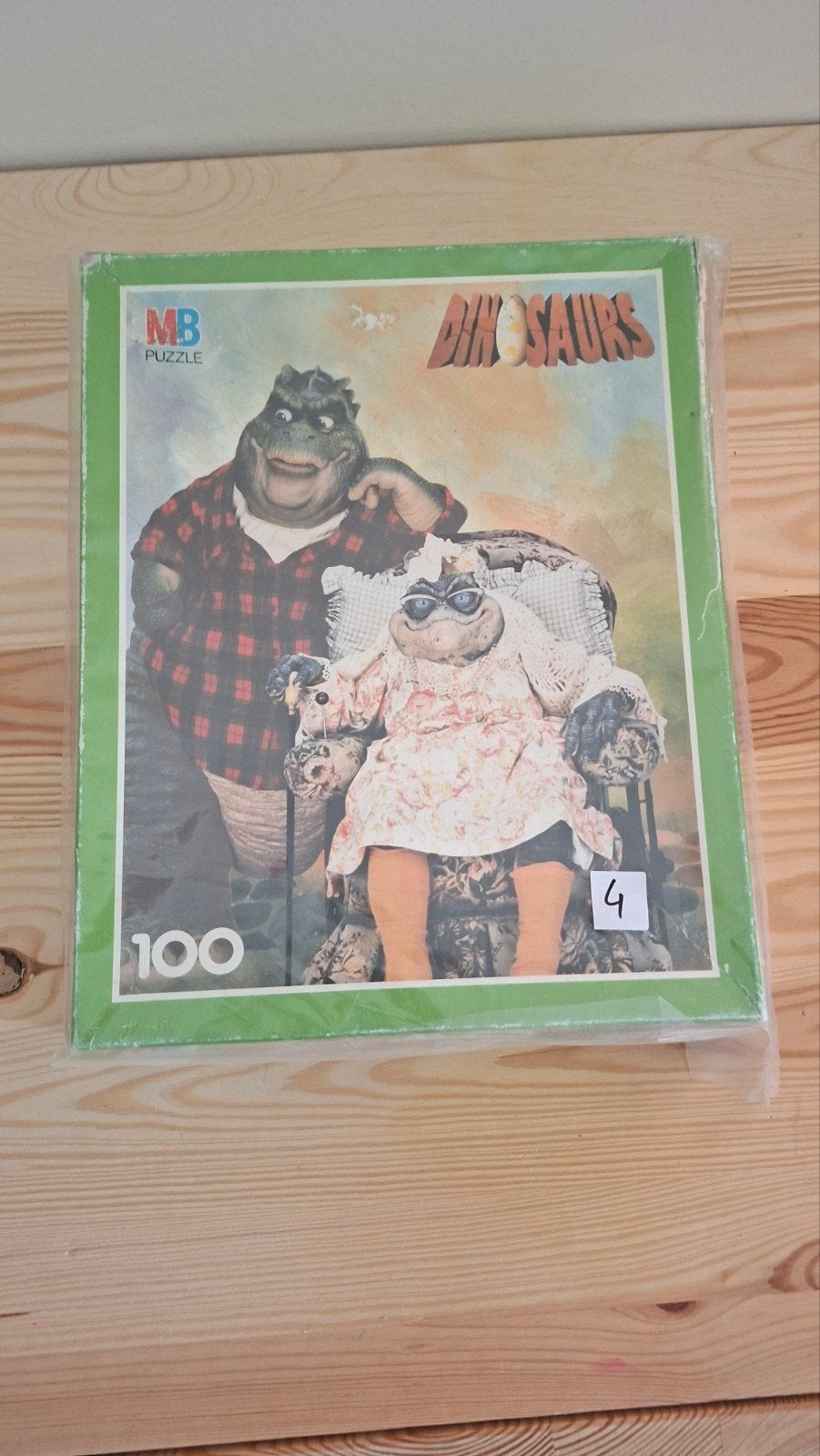 MB Puzzle Dinosaurs 100 stukjes, Ophalen of Verzenden