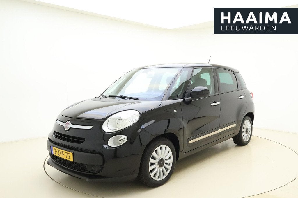 Fiat 500 L 0.9 TwinAir Easy Eco | Trekhaak | Airco | Weinig, Auto's, Fiat, Stof, Gebruikt, Euro 6, Zwart