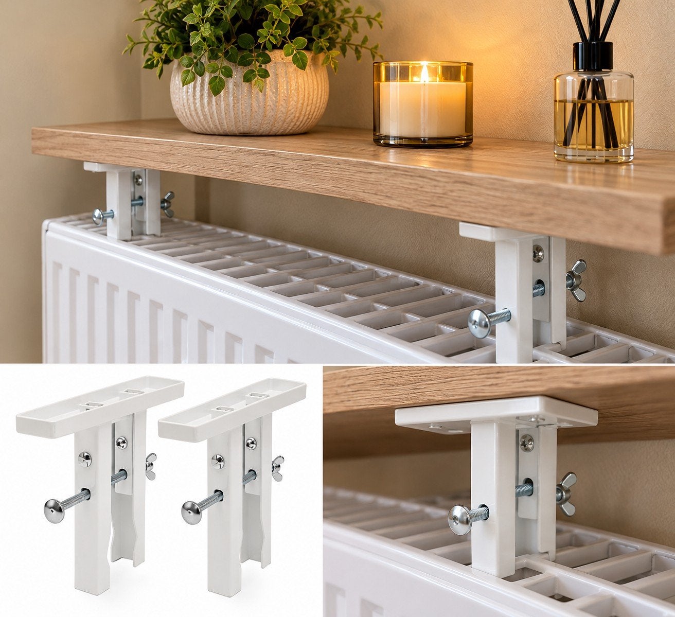 Radiatorplank Dragers  Duraline Wit - Nieuw, Ophalen of Verzenden, Nieuw, Wit