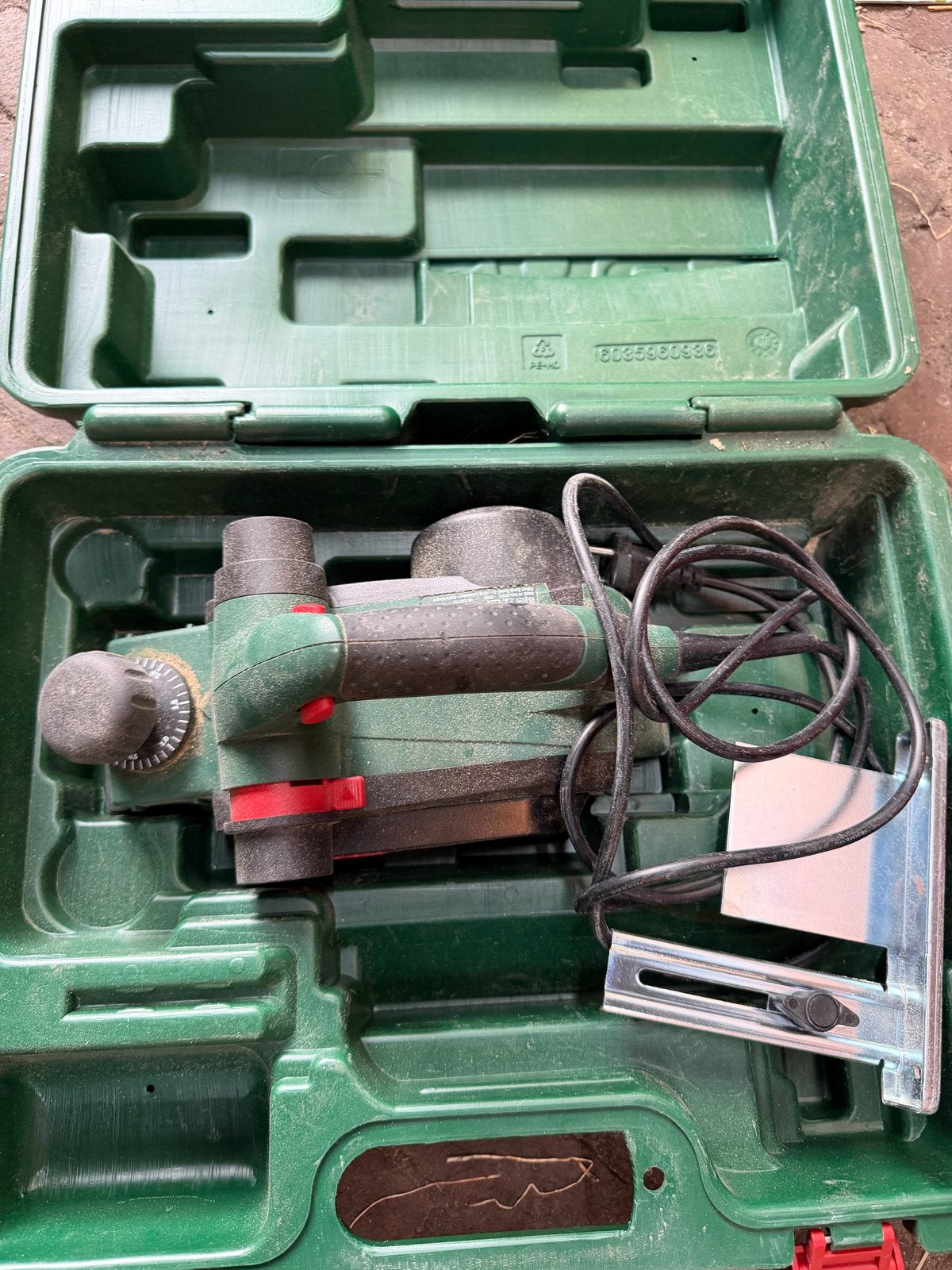 Bosch schaafmachine in koffer, Ophalen of Verzenden, Gebruikt