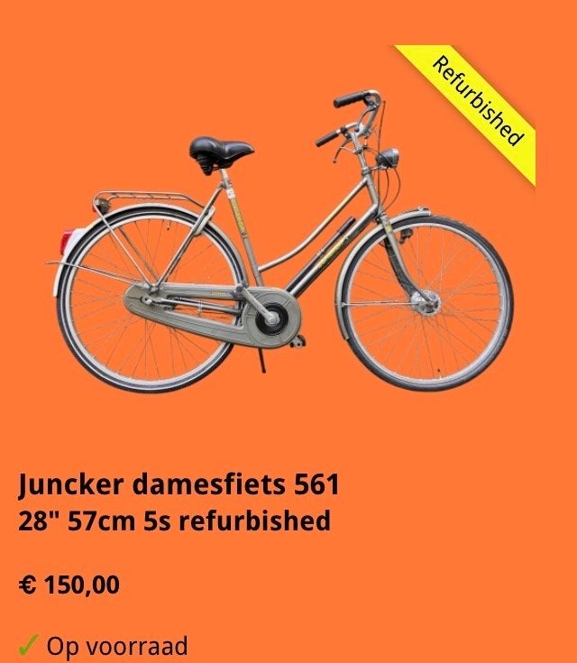 Juncker damesfiets 561 28" 57cm 5s refurbished, Ophalen, Relekofietsen, Info@releko.nl, Oldenzaal