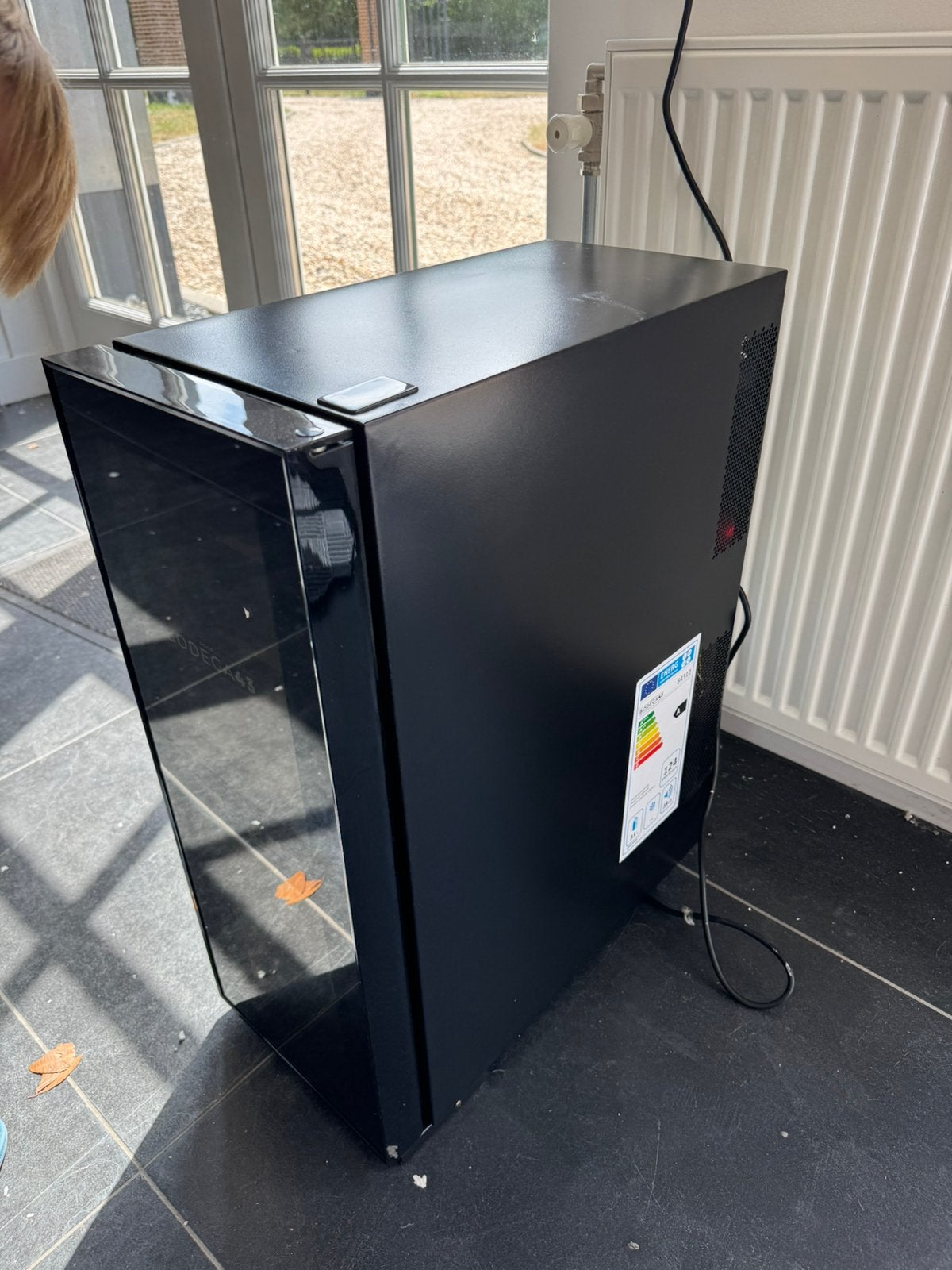 Wijnkoelkast bodega43 12 flessen 2 zones, Ophalen, 5 tot 15 flessen, Nieuw, Overige materialen