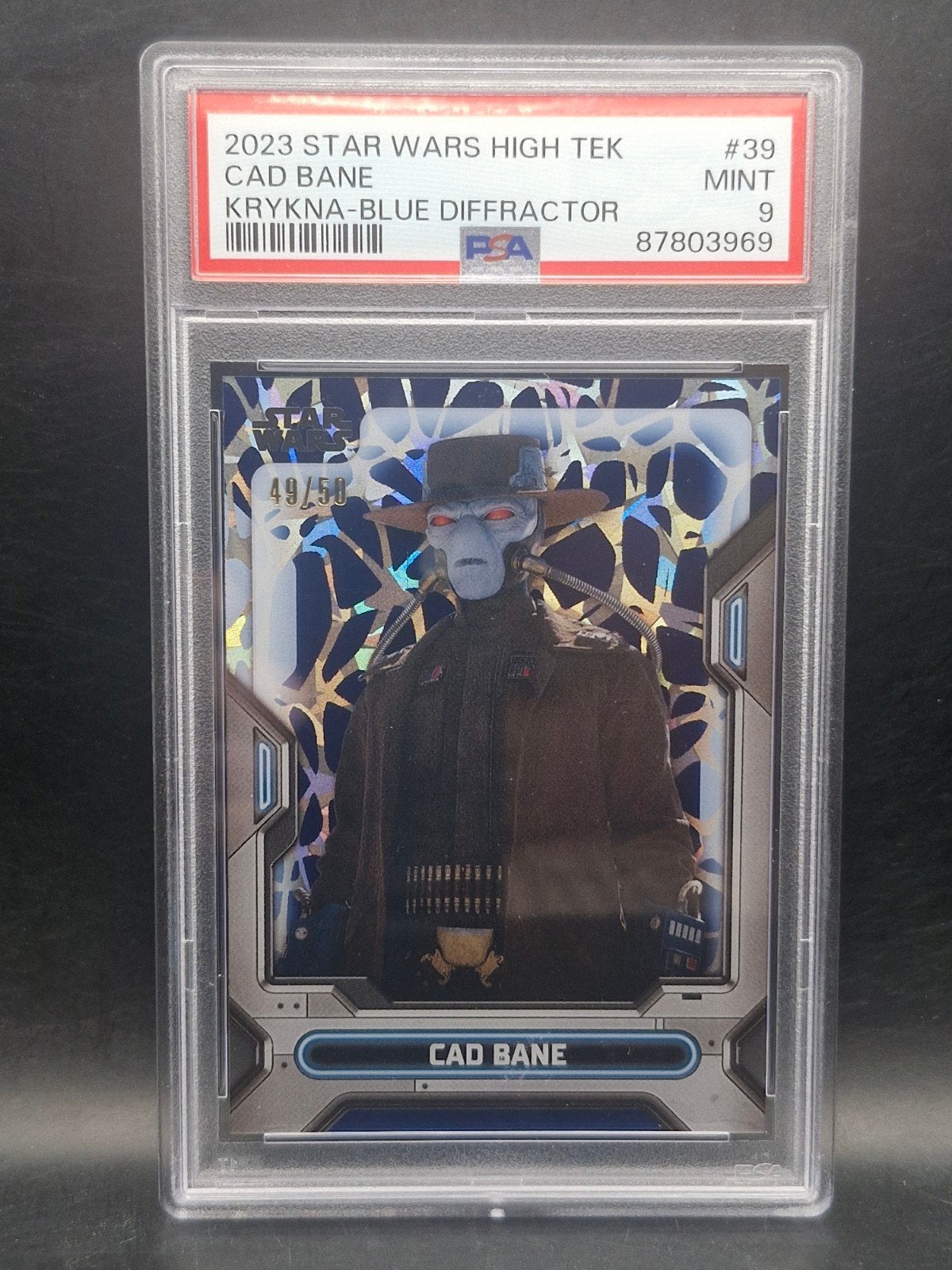 cab bane limited edition 49/50 star wars high tek #39 PSA 9, Verzenden, Zo goed als nieuw, Actiefiguurtje