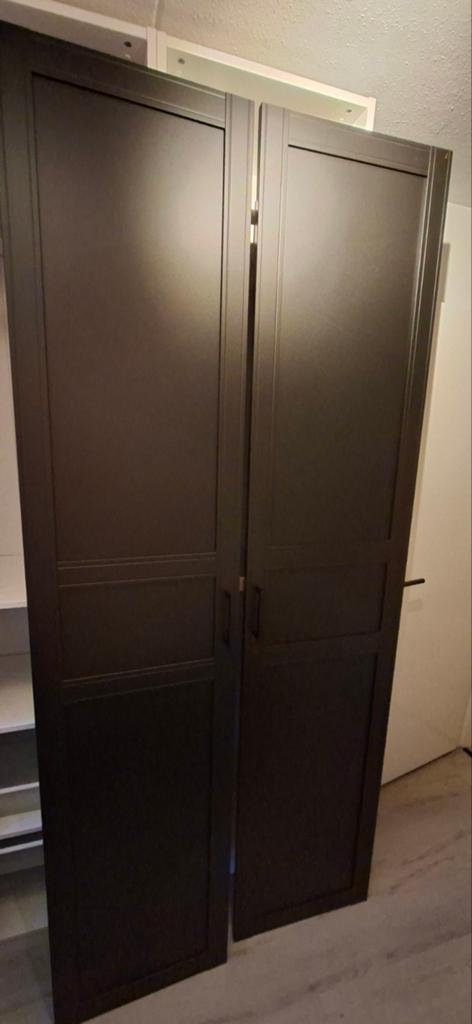 2x paxdeuren flisberget zwart 50 x 229, Ophalen, 25 tot 50 cm, 50 tot 100 cm, 200 cm of meer