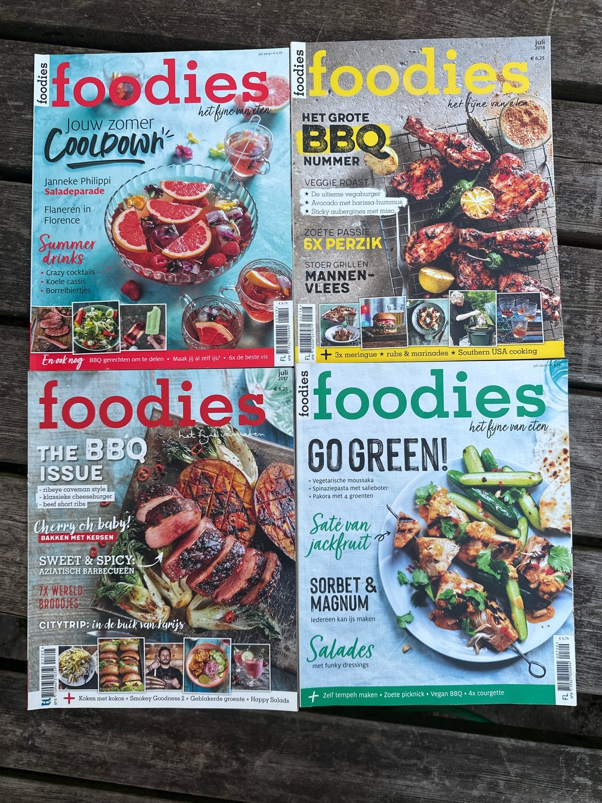 Foodies Magazine - 4 edities juli 2017-2020, Ophalen of Verzenden, Gelezen, Overige typen