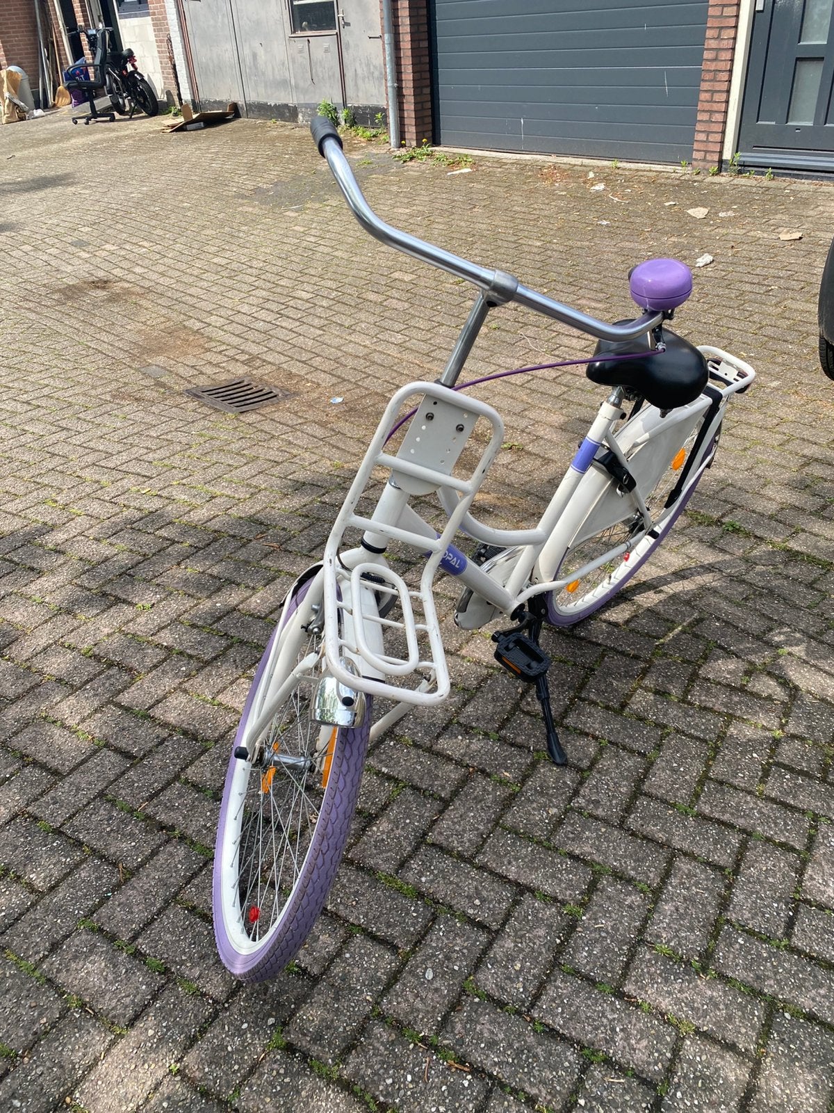 Popal meisjes fiets 47cm 26 inch, Terugtraprem, Gebruikt, Handrem, Ophalen