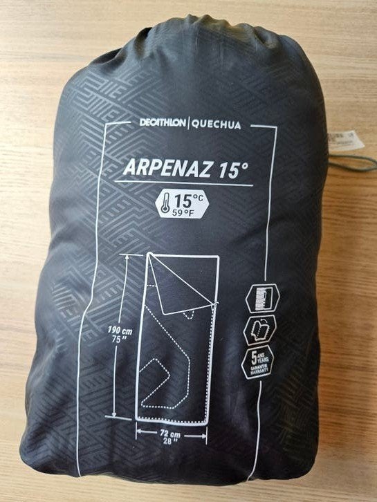 Quechua Arpenaz 15 Slaapzak - zeer netjes en schoon, Ophalen of Verzenden, Zo goed als nieuw