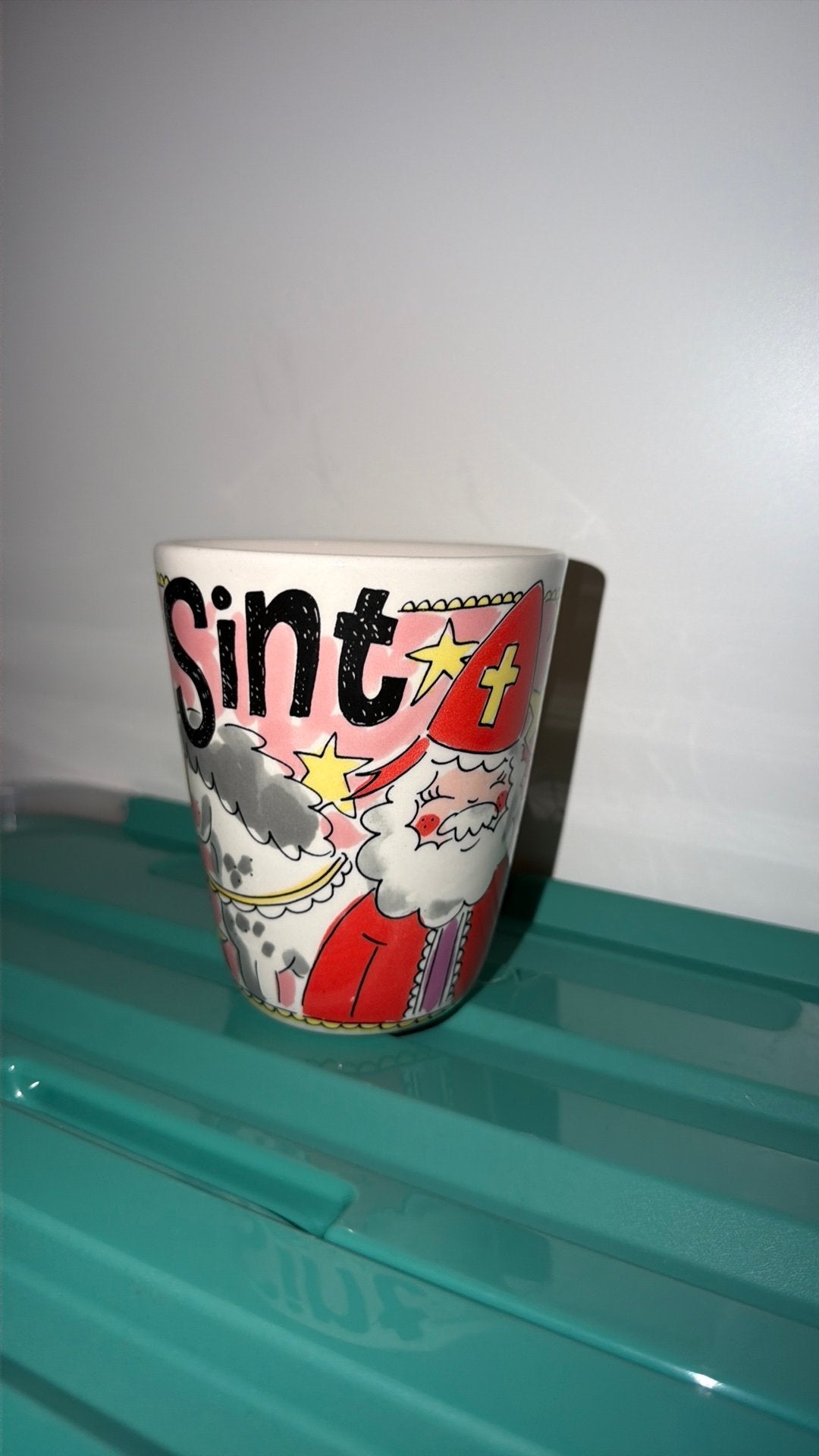 Blond Amsterdam sinterklaas mok, Ophalen, Zo goed als nieuw, Aardewerk, Kop(pen) en/of Schotel(s)