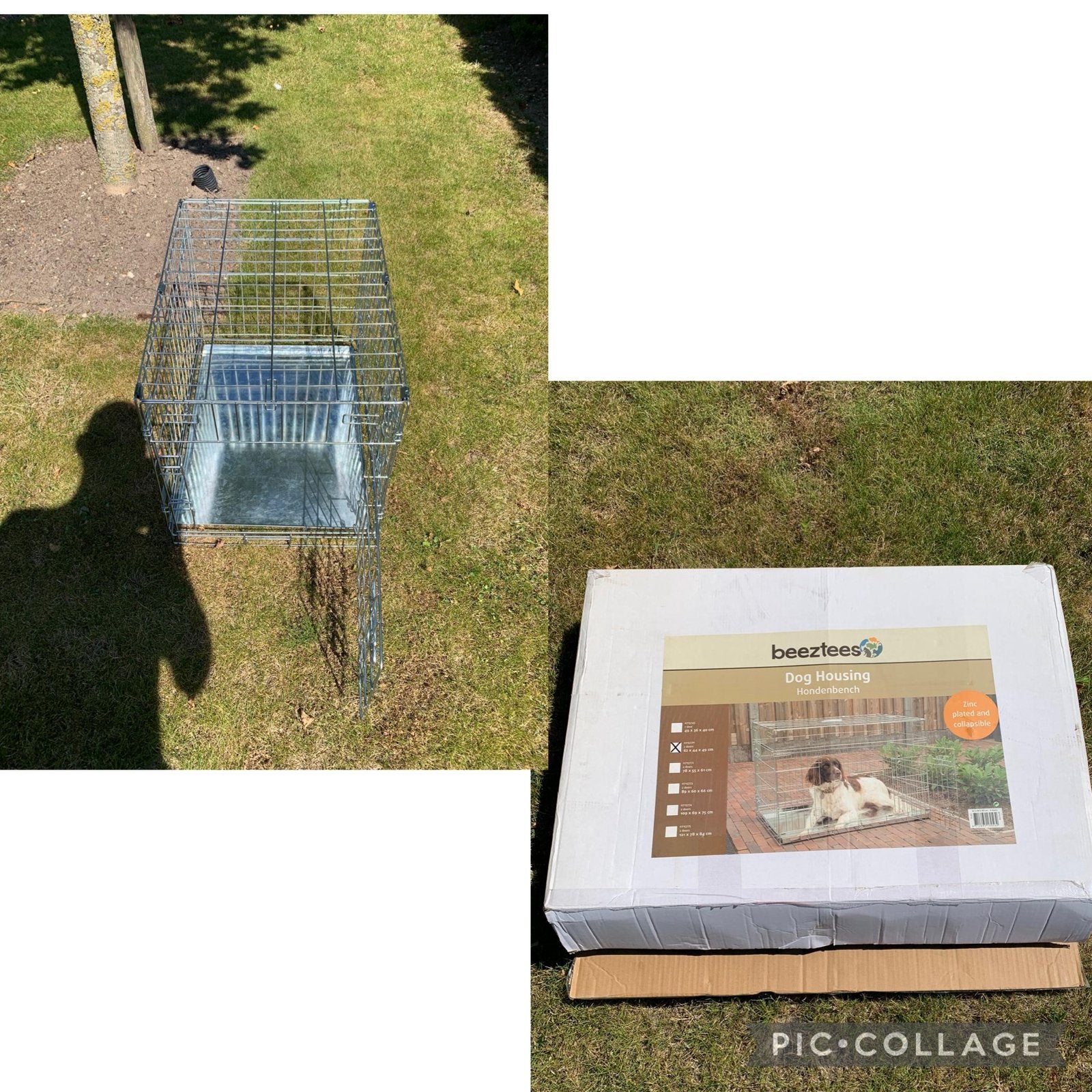 Beeztees hondenbench - 2-deurs - 62x44x49 cm (KWF), Ophalen, Zo goed als nieuw