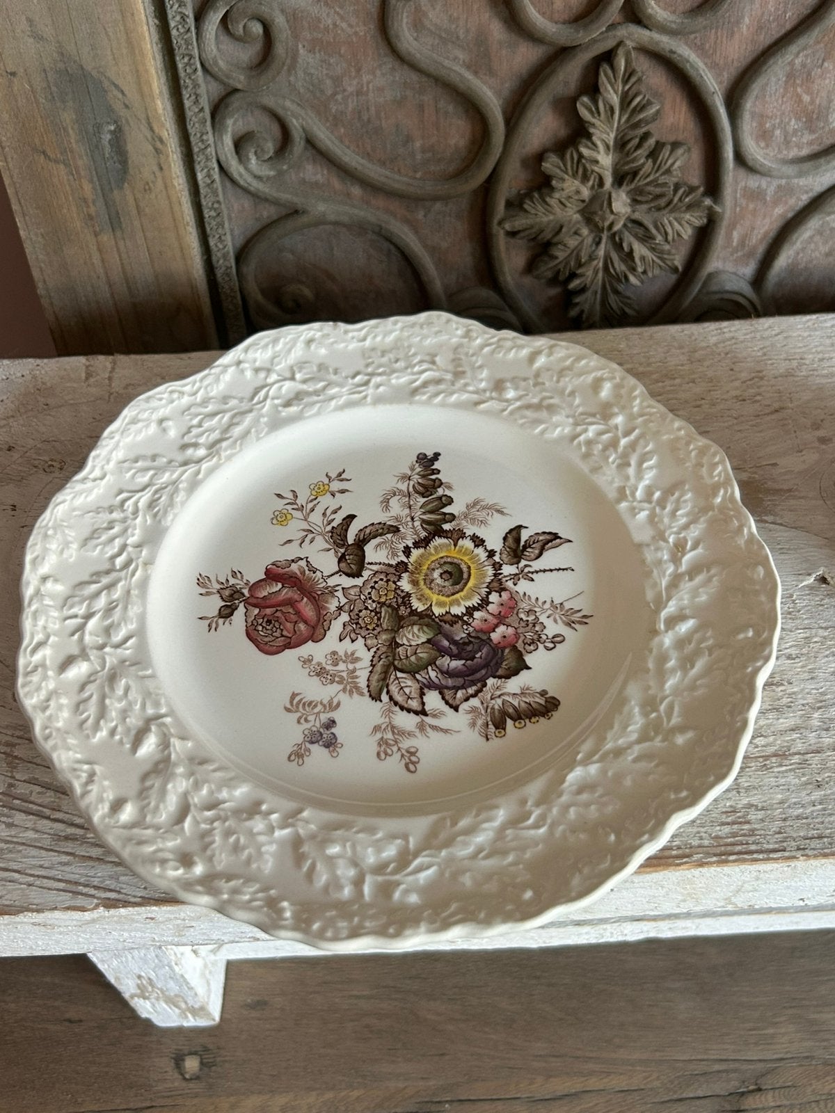Oud engels bordje gebloemd Mason”s, Antiek en Kunst, Ophalen of Verzenden