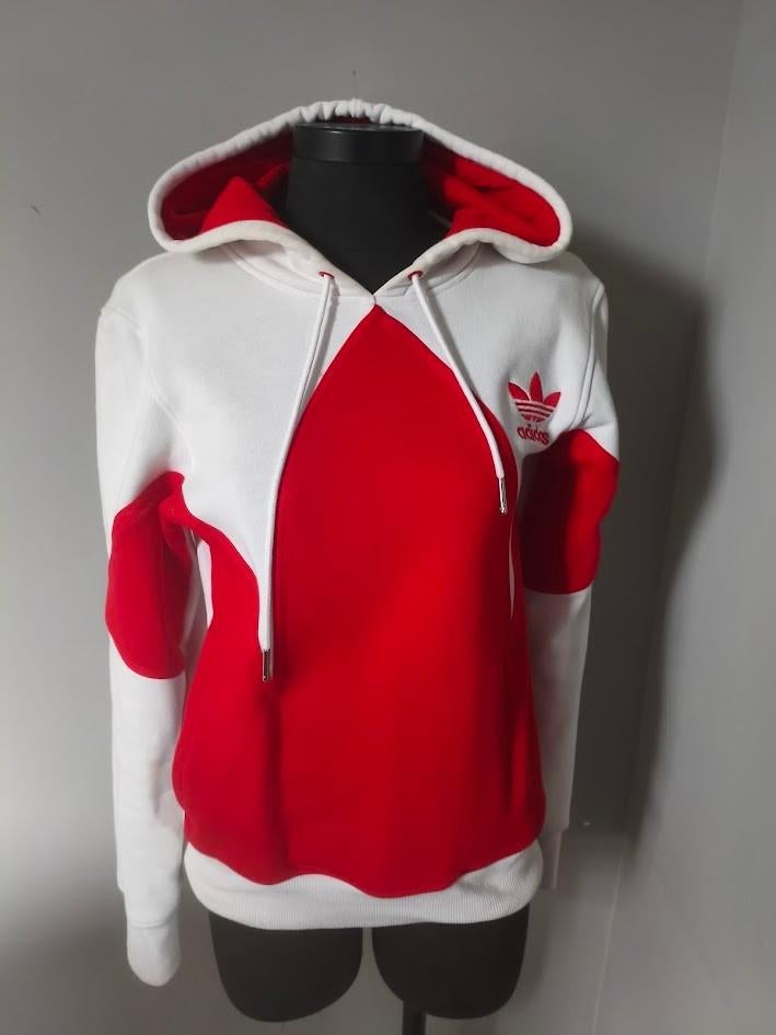 Adidas dames hoodie rood / wit, Adidas, Wit, Ophalen of Verzenden, Maat 34 (XS) of kleiner