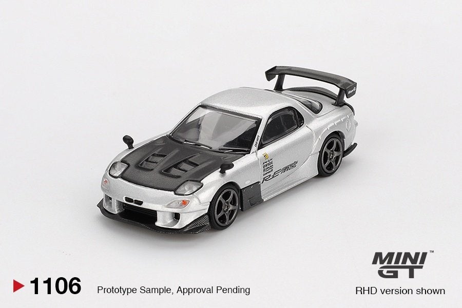 Mini GT 1:64 Mazda RX 7 (fd3s) Re-Amamiya silver metallic