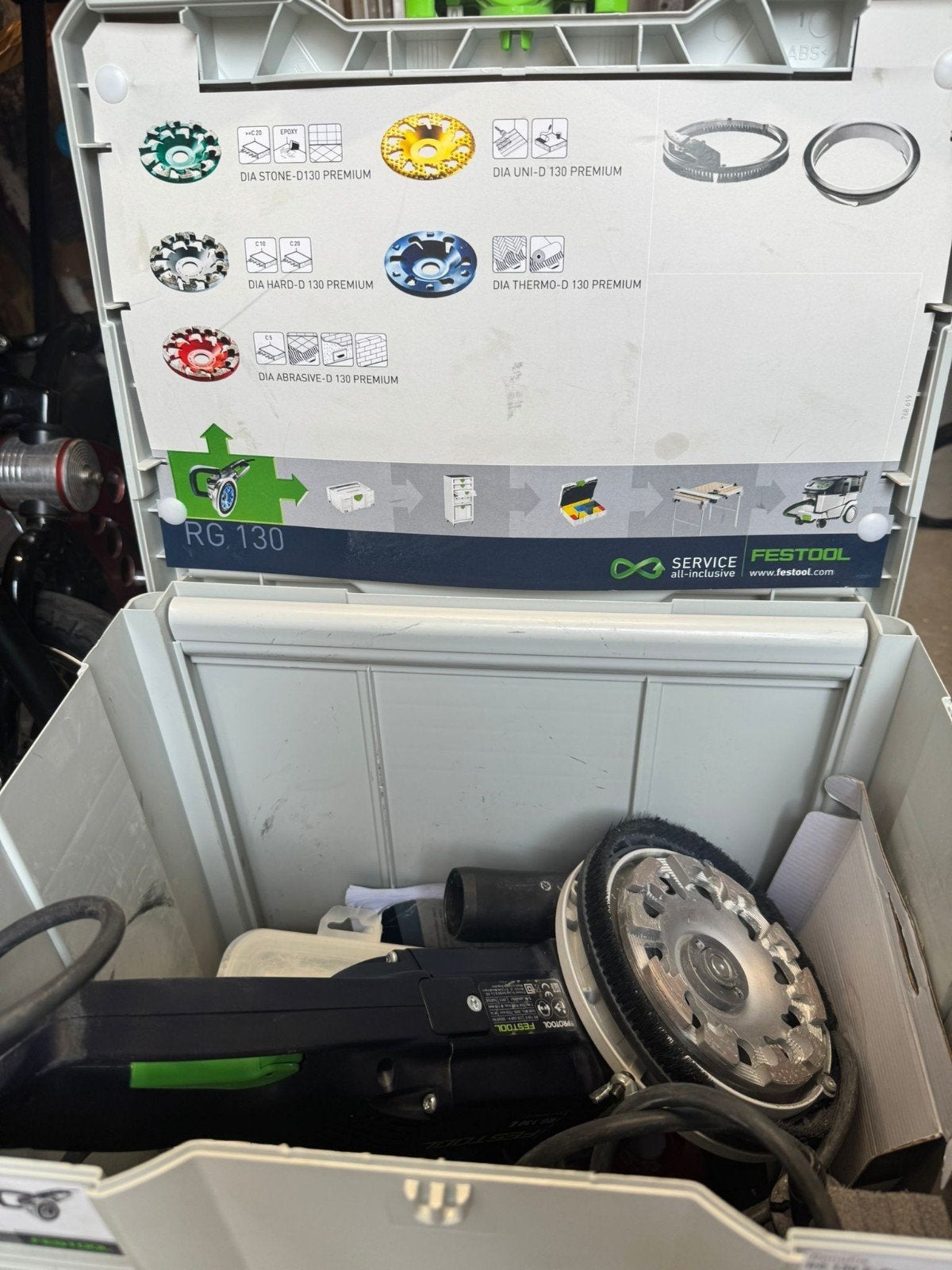 Festool RG 130 ECI betonslijper te koop., Ophalen, 1200 watt of meer