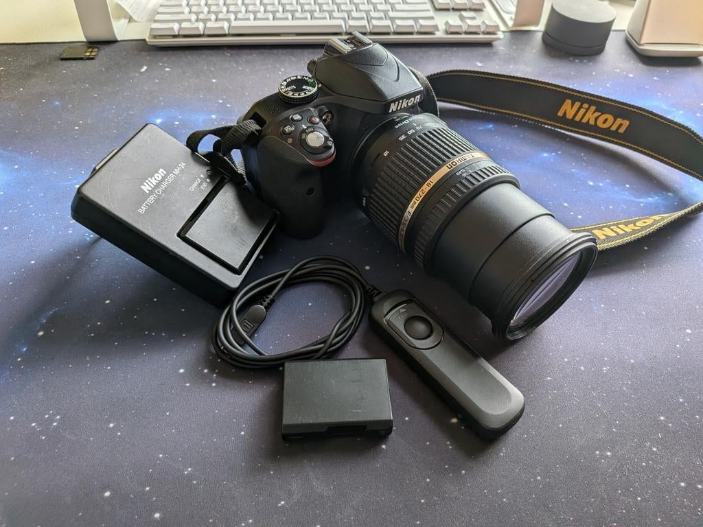 Nikon D3300 camera met 18-270mm en 50mm f1.8 lenzen, Gebruikt, Spiegelreflex, Ophalen of Verzenden, Nikon