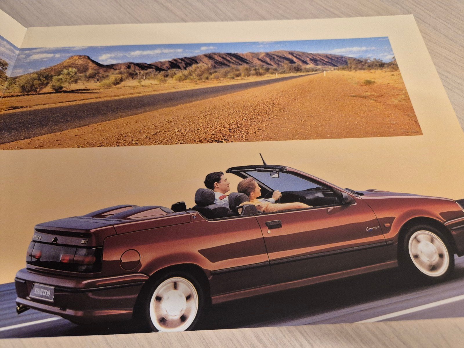 1994 Renault 19 Camargue cabriolet actiemodel folder + kleur, Ophalen of Verzenden, Zo goed als nieuw, Renault