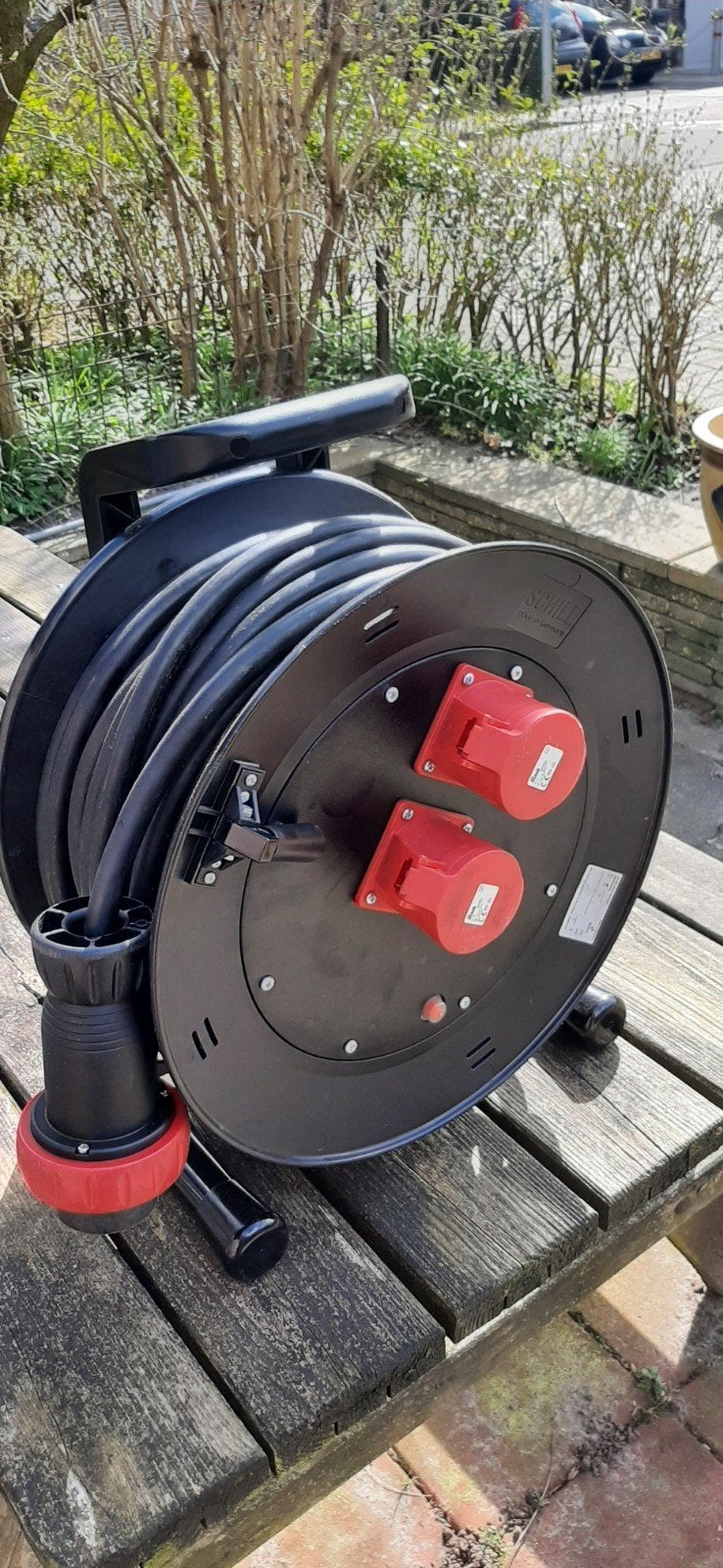 prof. kabelhaspel Schill 400Volt, Ophalen, Kabel of Snoer