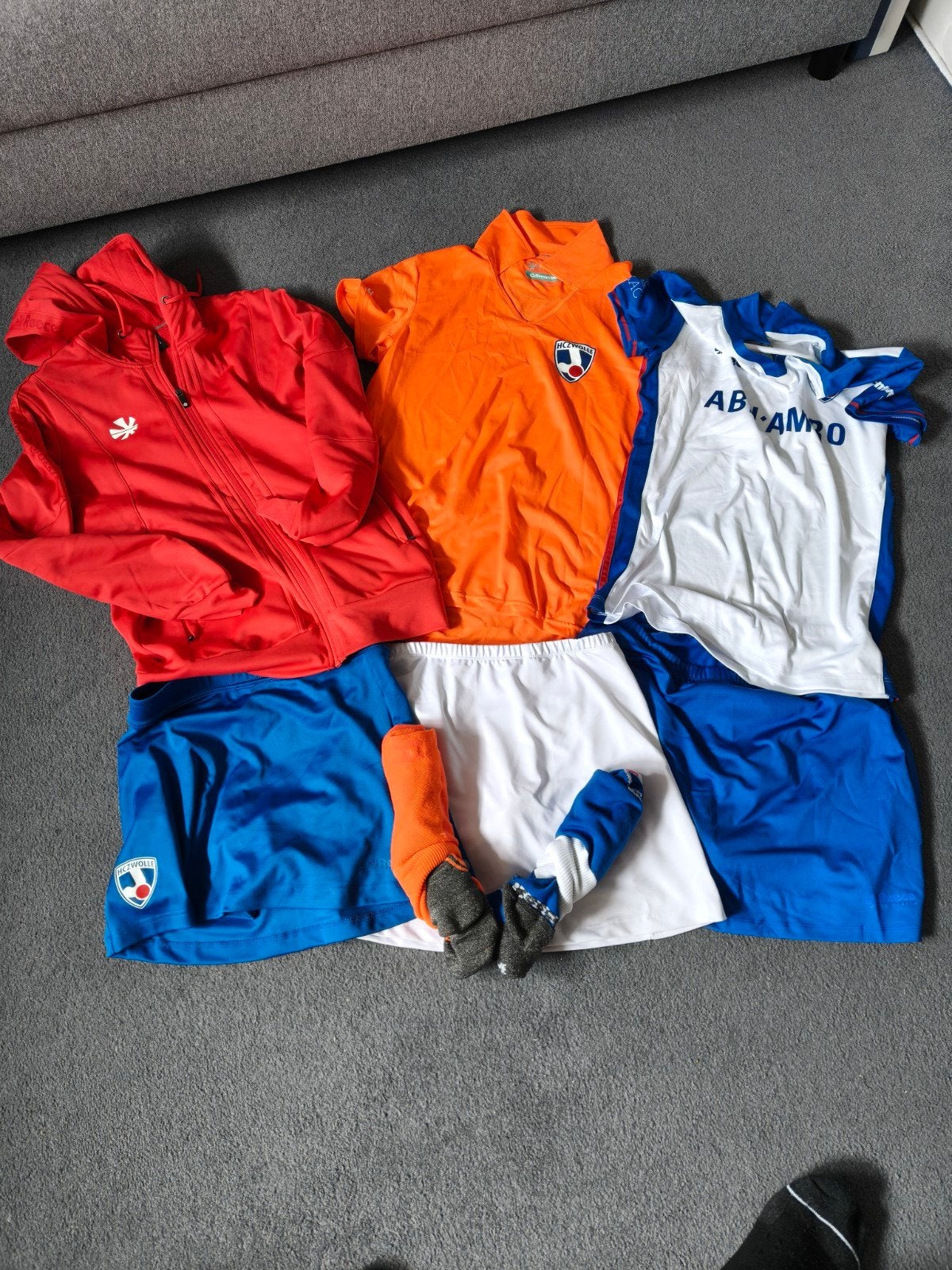 Hockeykleding set - diverse maten en kleuren, Meerkleurig, Overige typen, Diverse, Gedragen