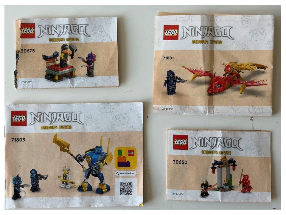 LEGO Ninjago Bundel | 4 Complete Sets | 10 Minifiguren, Compleet, Lego, Ophalen of Verzenden, Zo goed als nieuw