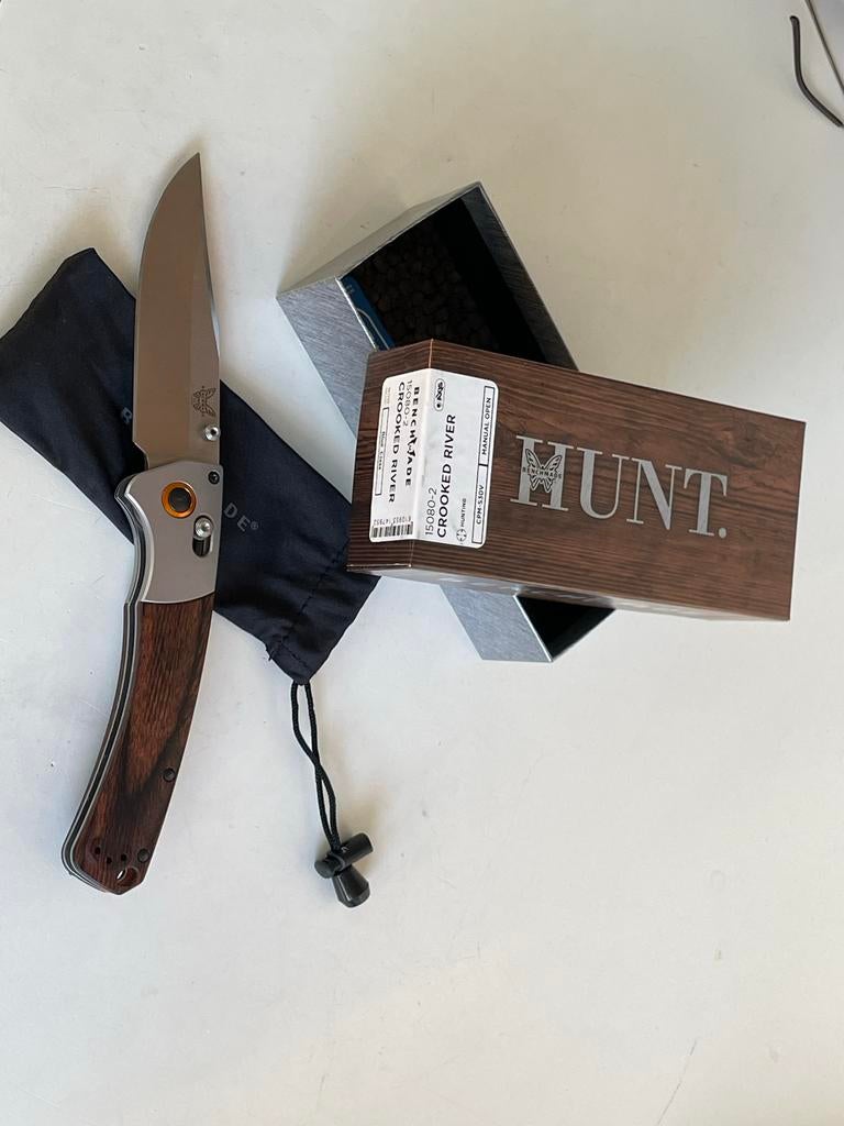 Benchmade Crooked River Zakmes - Zo goed als nieuw, Ophalen of Verzenden, Zo goed als nieuw