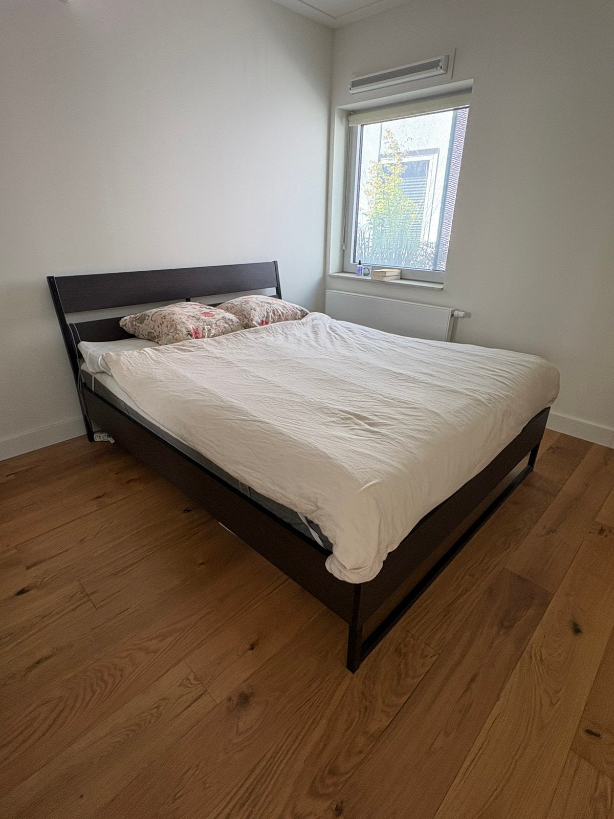 Ikea Trysil - 160x200cm - compleet bed met matras, Ophalen, Gebruikt, Wit, Tweepersoons