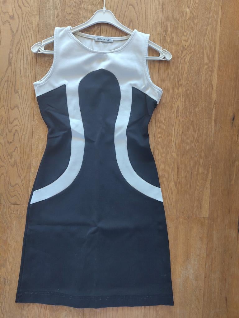 Retro jurk maat S, Zwart, Ophalen of Verzenden, Gedragen, Maat 36 (S)