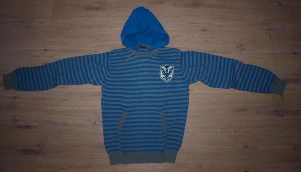 Blauw Grijs Gestreepte Trui SOHO (146-152), Kinderen en Baby's, Kinderkleding | Maat 146, Gebruikt, Trui of Vest, Soho, Ophalen of Verzenden
