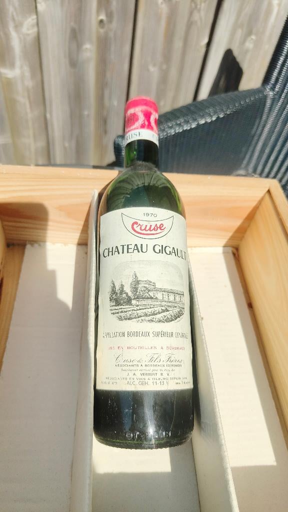 Chateau Gigault 1970, Frankrijk, Nieuw, Ophalen of Verzenden, Rode wijn