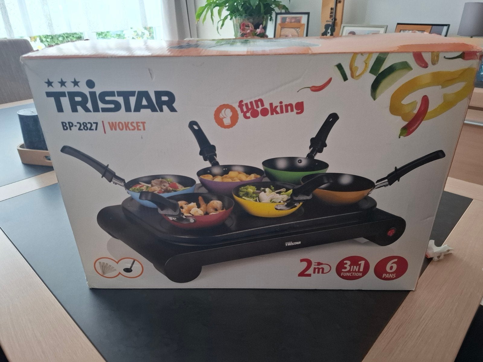 wokset, Witgoed en Apparatuur, Gourmetstellen, Ophalen, Nieuw, 4 t/m 7 personen