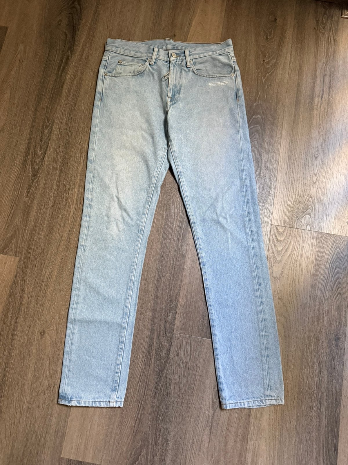 Authentieke Off-White jeans, Ophalen of Verzenden, Zo goed als nieuw, Blauw, W32 (confectie 46) of kleiner