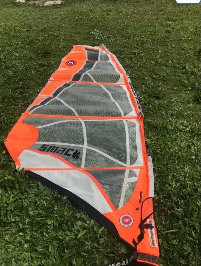 Hotsails smack 4.5 powerwave, Watersport en Boten, Windsurfen, Gebruikt, Zeil, Overige merken, 3.5 tot 5 m², Ophalen of Verzenden