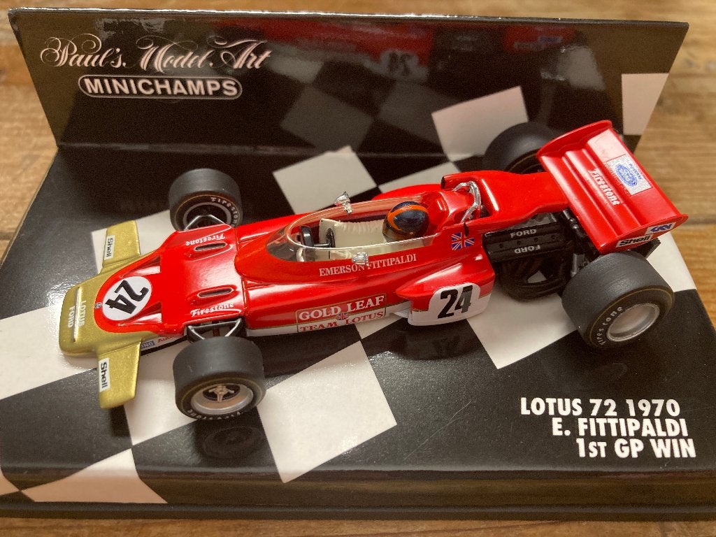 ✅ Emerson Fittipaldi 1st GP win 1970 United States GP Lotus, Ophalen of Verzenden, Nieuw, Formule 1